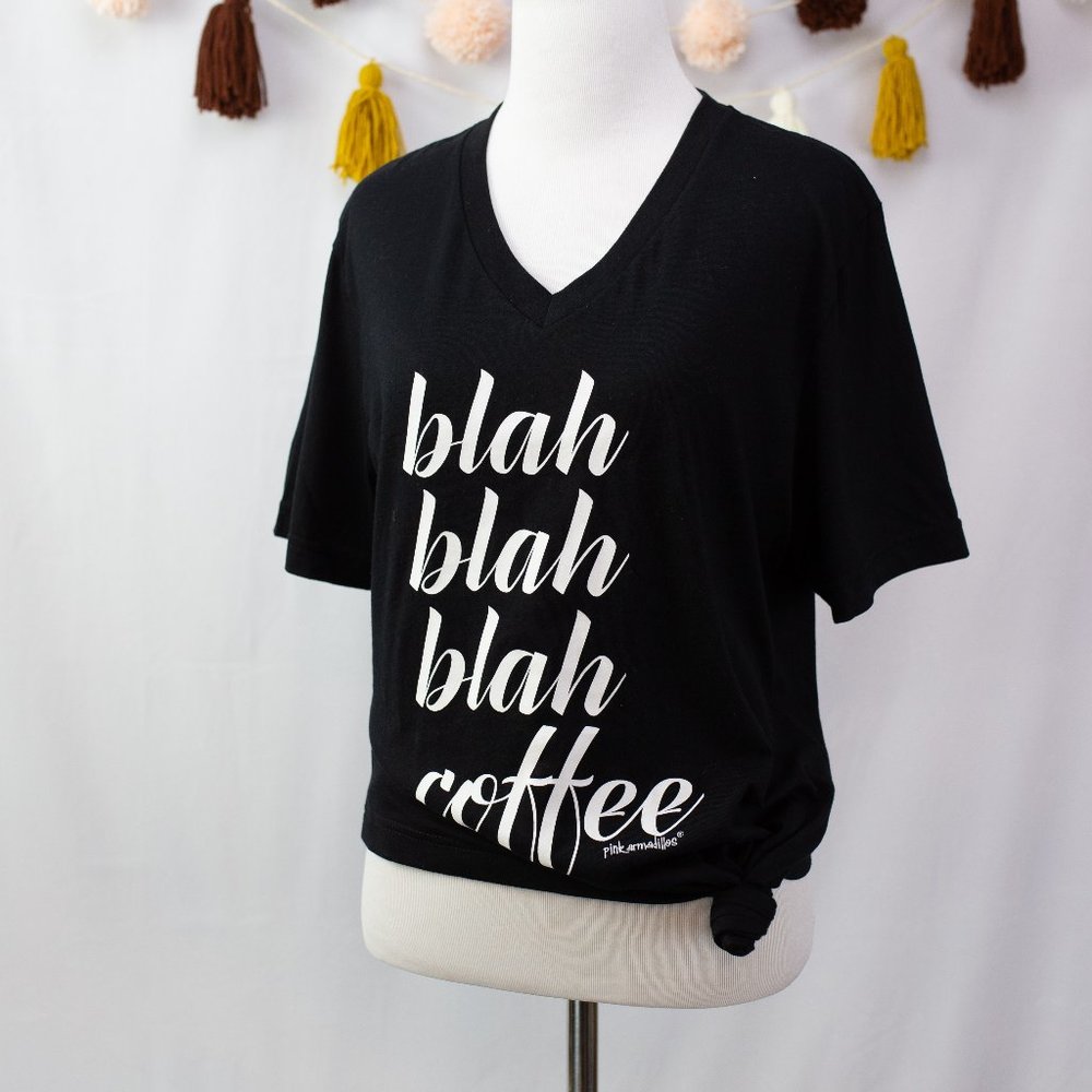Blah Blah Blah Coffee T Shirt NWT